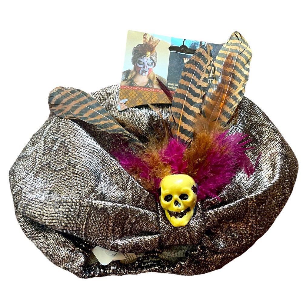 Costumes USA | Women’s Witch Doctor Turban Costume | OS Fits Most | NWT
